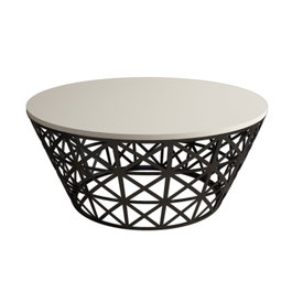 Hanah Home Stil Metal Ferforje - Crema y Negro